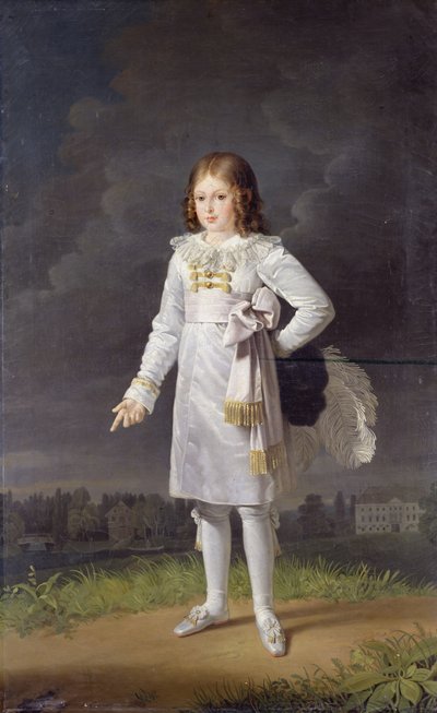 Frédéric-Napoléon (1815-33) Príncipe Bacciochi, 1819 de Barbara Krafft